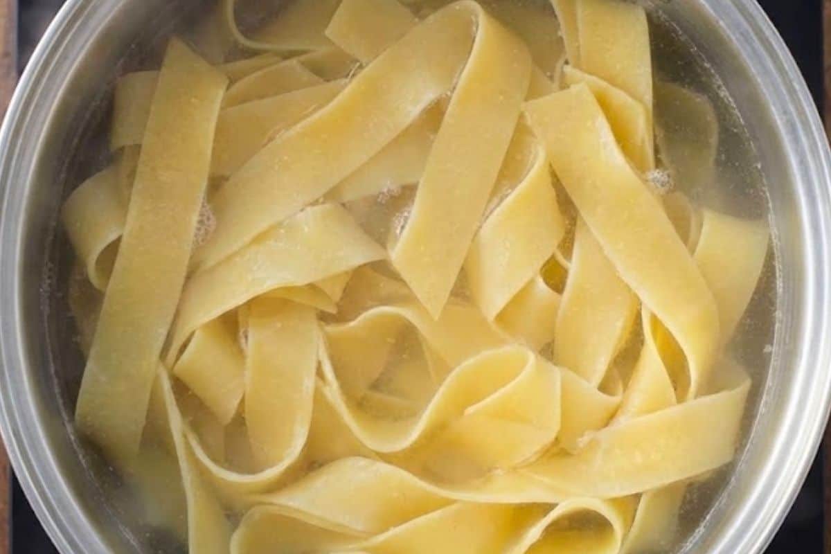 Cook the pasta according to packet instructions until just al dente, about 8 minutes - 3