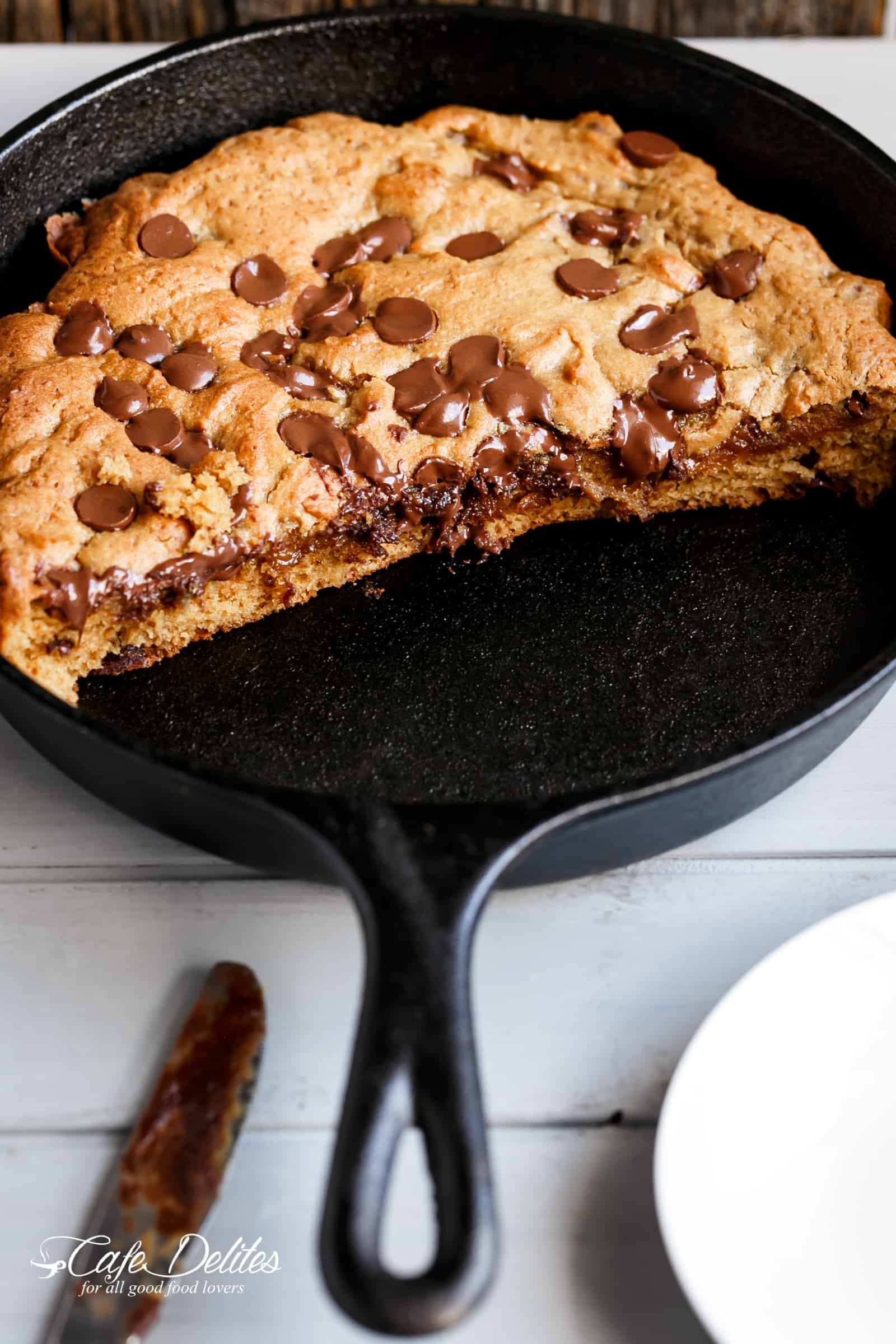 Sheet Pan Chocolate Chip Cookie Cake