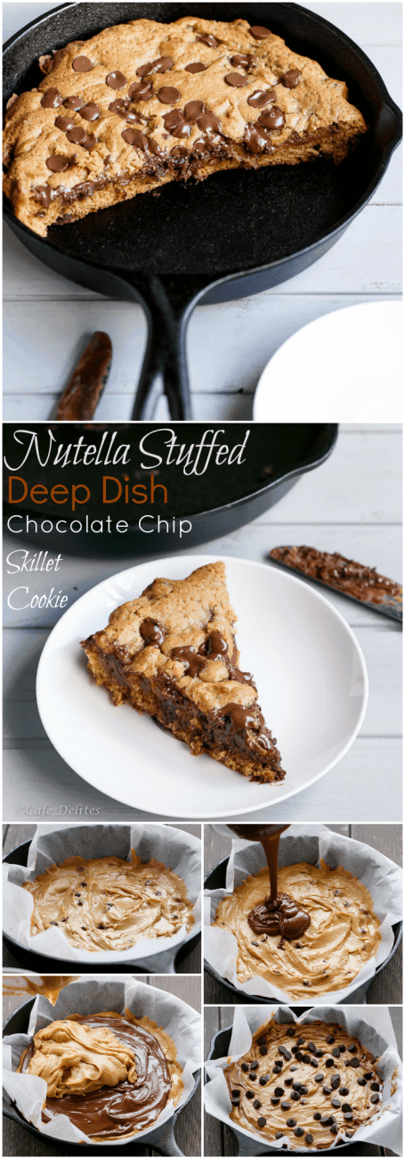 Nutella Stuffed Cookie HOW TO | https://cafedelites.com