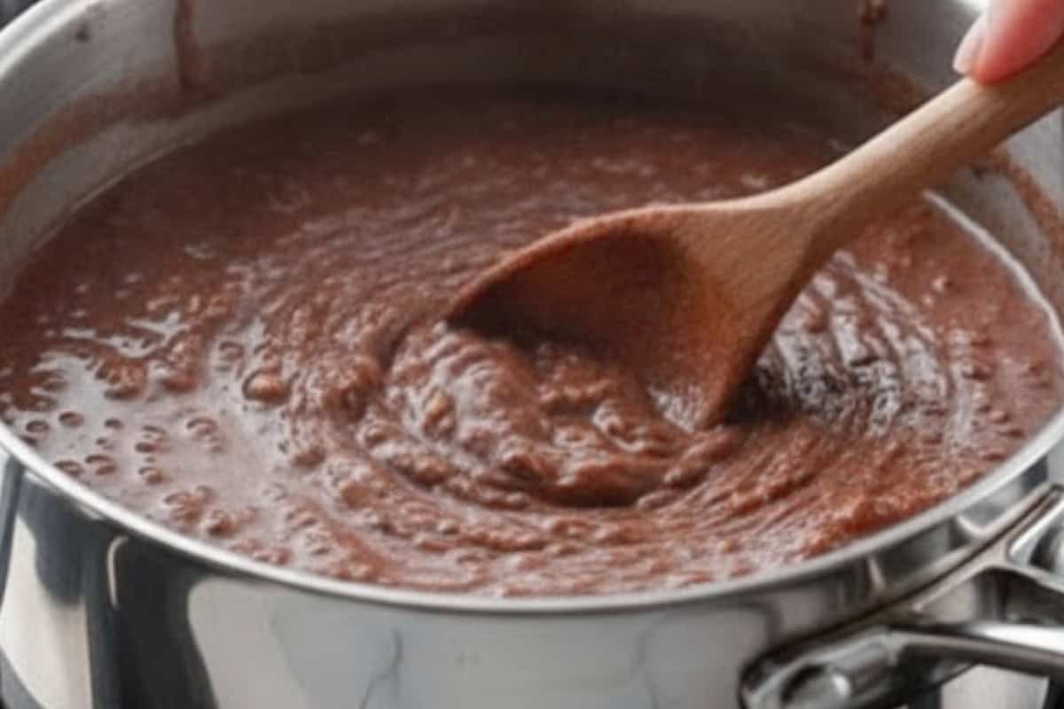 Keep stirring as it heats up to prevent sticking.