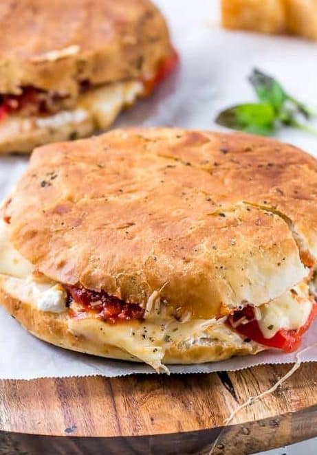 Focaccia Three-Cheese Italian Grilled Cheese | https://cafedelites.com