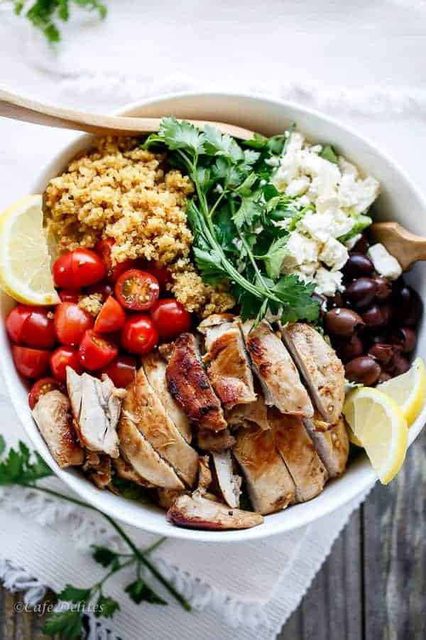 Insalata di pollo all'aceto balsamico con quinoa al limone | 