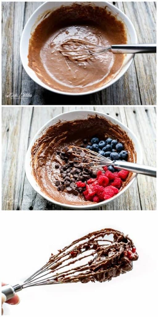 Mixed Berry Nutella Brownies