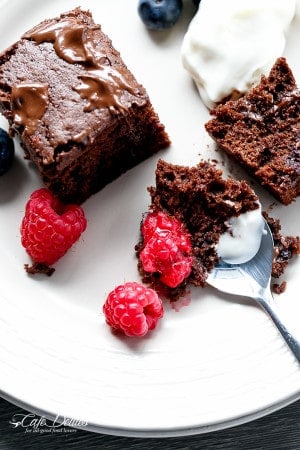 Mixed Berry Nutella Brownies