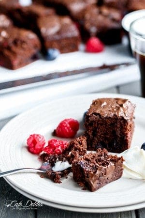 Mixed Berry Nutella Brownies