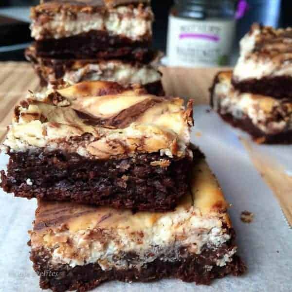 Nutella Cheesecake Brownies | https://cafedelites.com
