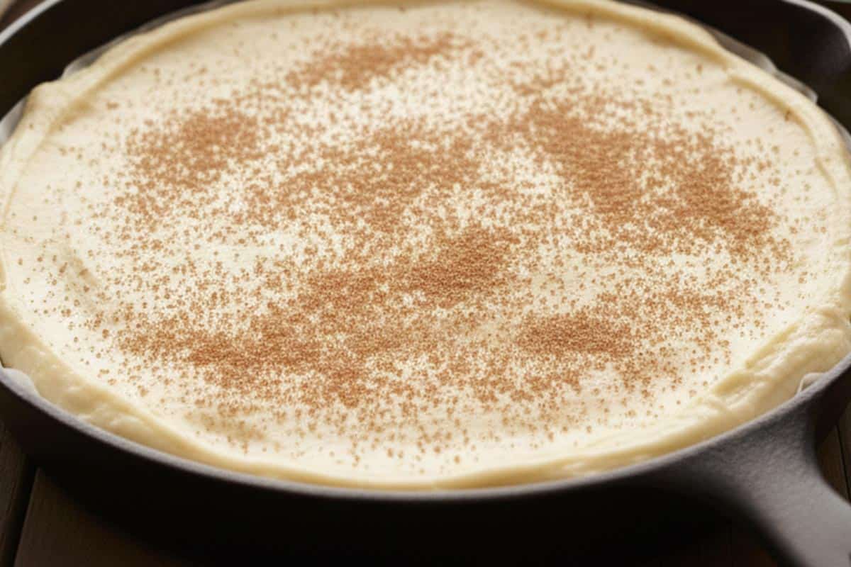 Sprinkled the dough with the cinnamon sugar.