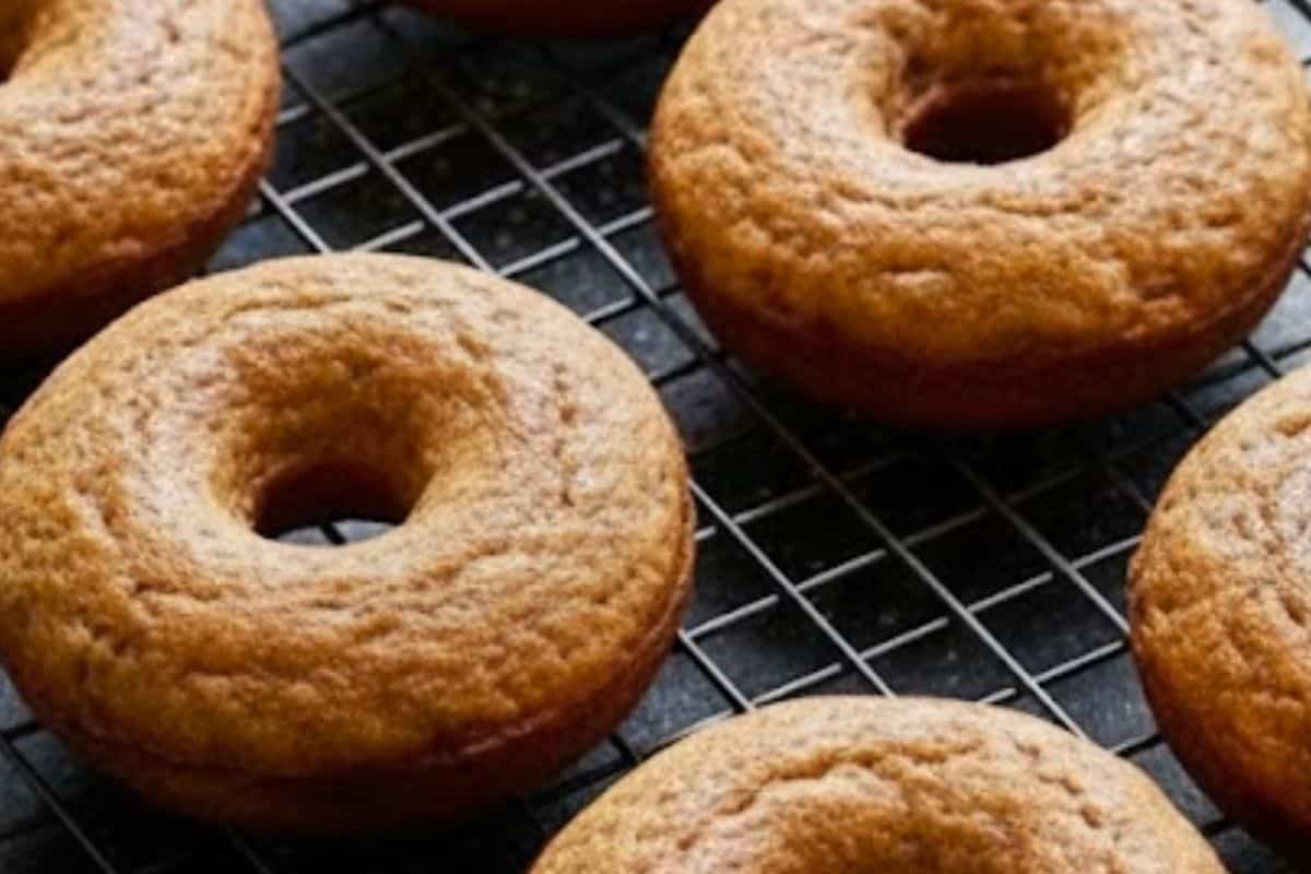 Bake for 10 to 12 minutes, or until the donuts are puffed - 7