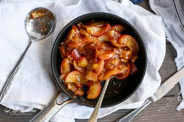 These take the pie and knock it over the head  Apple Pie Deep Dish Skillet Cookie