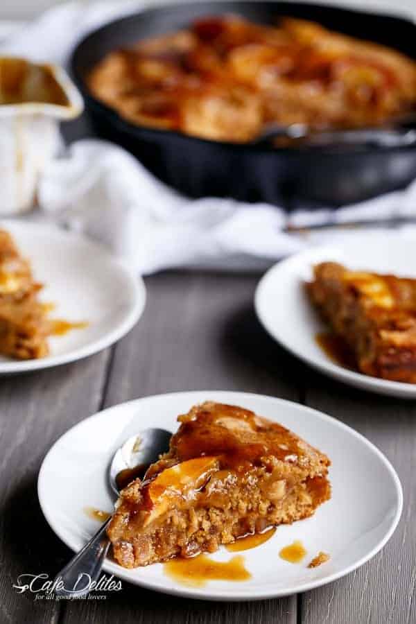 Caramel Apple Blondie Pie