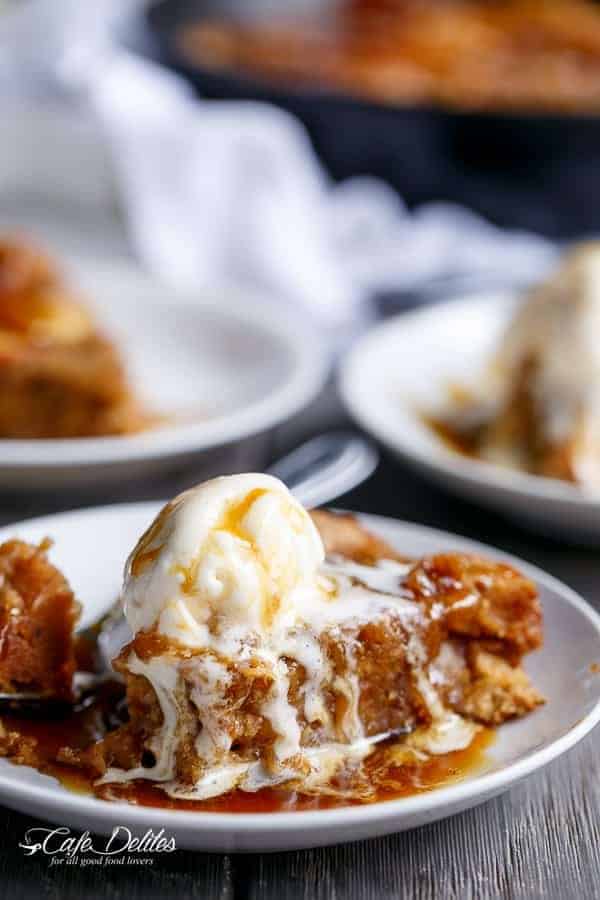 Apple Pie Deep Dish Cookie Dough Blondies  | https://cafedelites.com