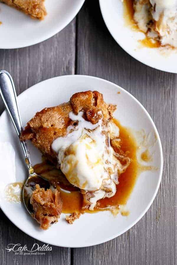 Caramel Apple Blondie Pie