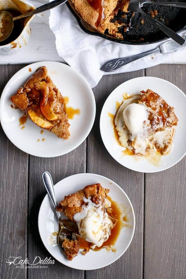 Apple Pie Deep Dish Cookie Dough Blondies  | https://cafedelites.com