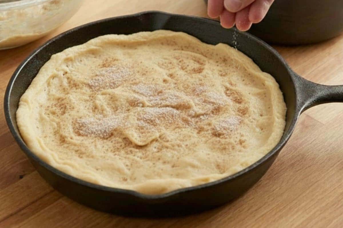 Added the apples and top with dough. - 8