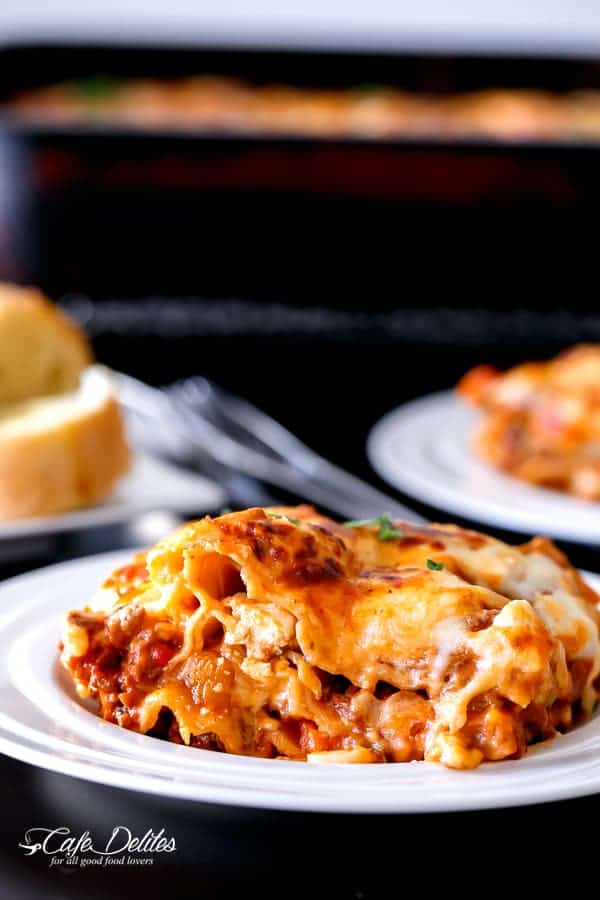  Pumpkin slices throughout the layers give this lasagna an extra sweet and creamy pumpkin  Beef And Pumpkin Lasagna