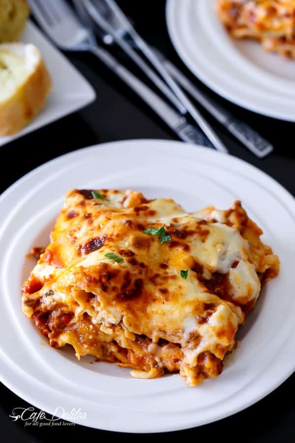 Beef And Pumpkin Lasagna | https://cafedelites.com