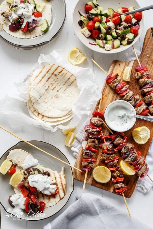 Greek Style Lamb Skewers with a Greek Yogurt Sauce-29