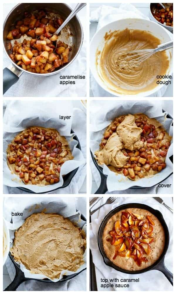 HOWTO Apple Pie Deep Dish Cookie Dough Blondies  | https://cafedelites.com