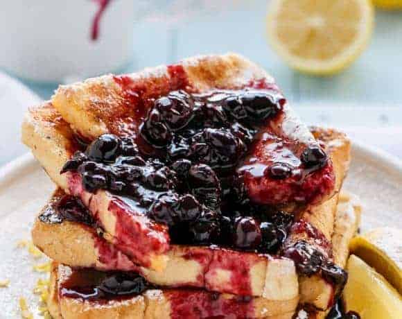 Lemon Blueberry French Toast | http://cafedelites