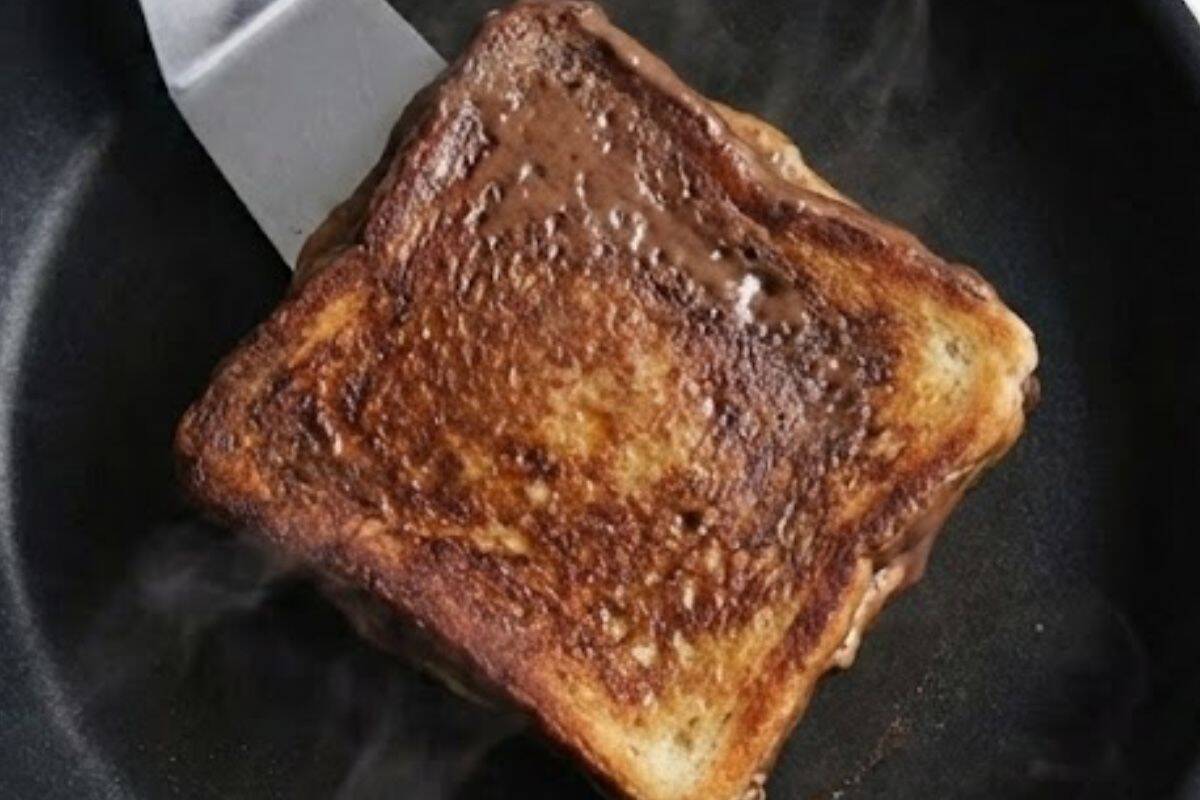 Carefully flip and cook the other side until golden - 9