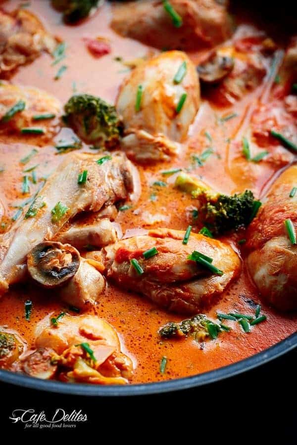 Creamy Tomato Chicken Drumsticks