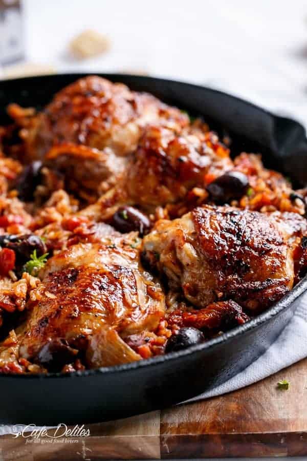 One Pot Italian Tomato Chicken And Rice