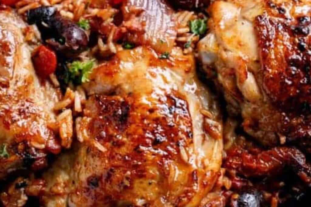 One Pot Italian Chicken and Rice - Cafe Delites