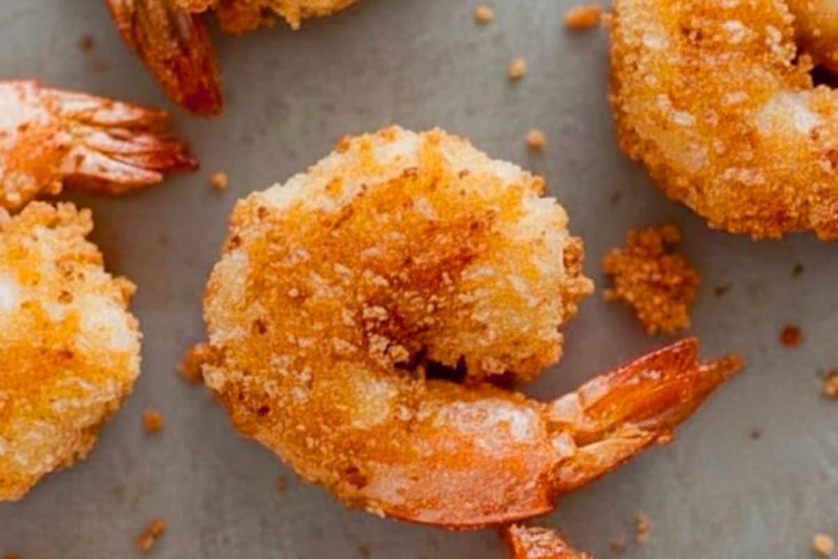Make a full batch of the crispy oven fried beer batter crumbed shrimp - 3