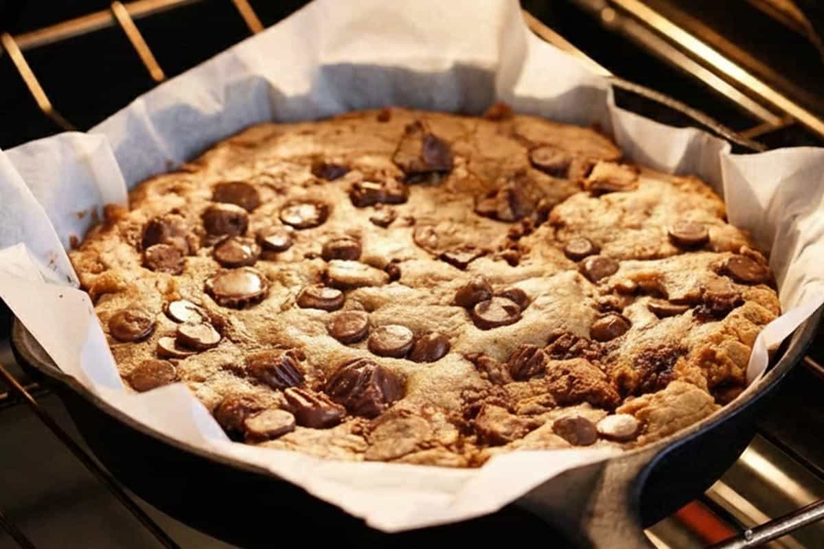 Baking the cookie. - 7