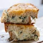 Spinach and Ricotta Cannelloni turned into Grilled Cheese Spinach and Ricotta Grilled Cheese