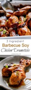 3 Ingredient Barbecue Soy Chicken Drumsticks - Cafe Delites