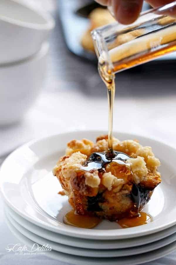 Blueberry Cheesecake French Toast Streusel Muffins