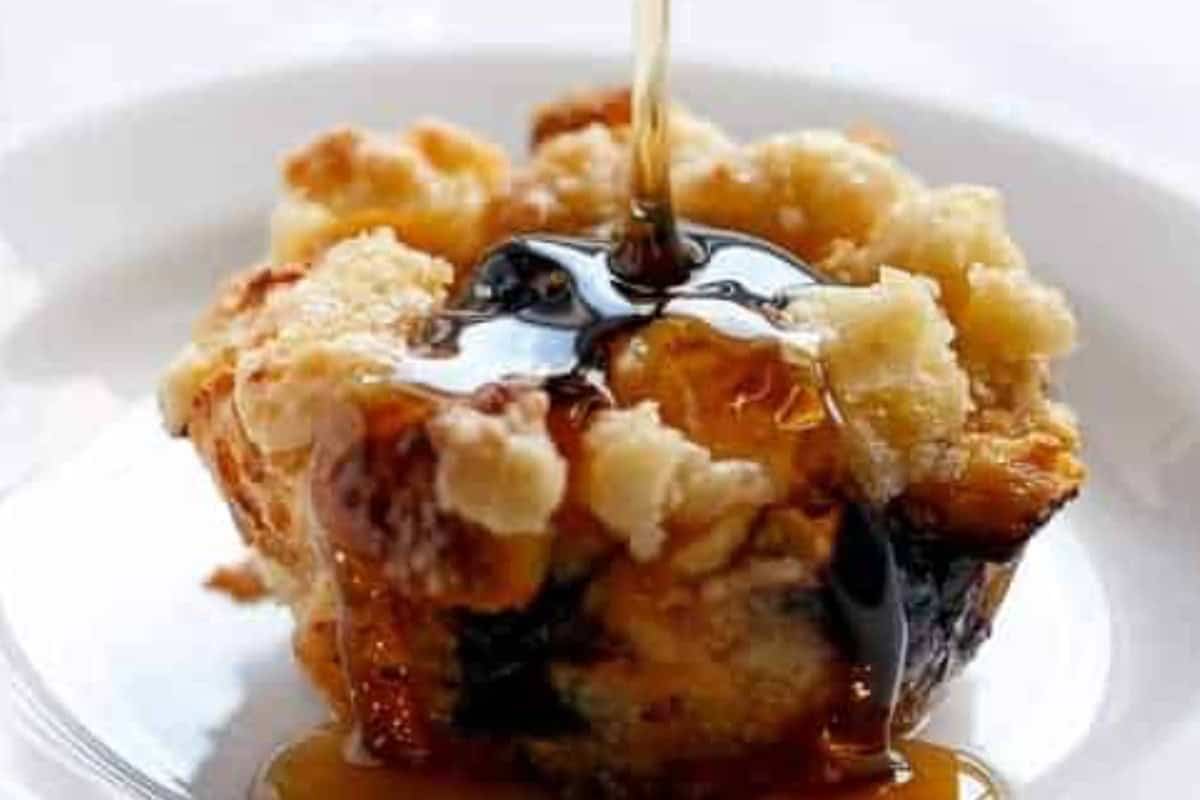 Bake for 20 to 30 minutes or until the streusel is golden and the centers feel set and then serve warm with maple syrup. - 10