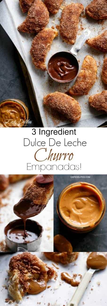 Dulce De Leche Churro Empanadas | https://cafedelites.com