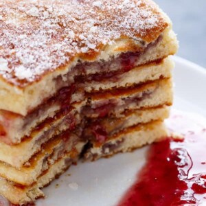 Jam(Jelly) Donut Pancakes pieces