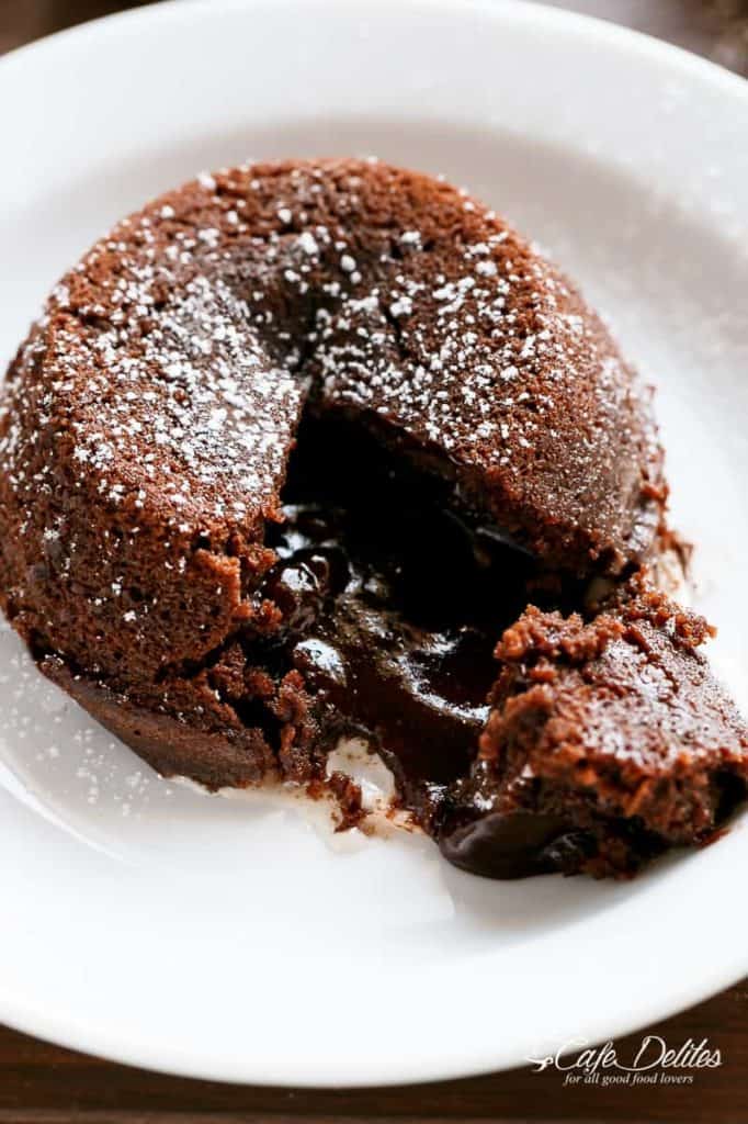 Molten Chocolate Lava Cakes | cafedelites.com