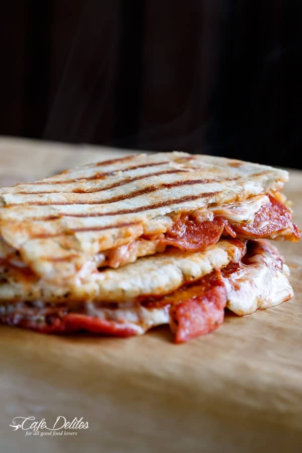 Grilled Pizza Panini - Cafe Delites