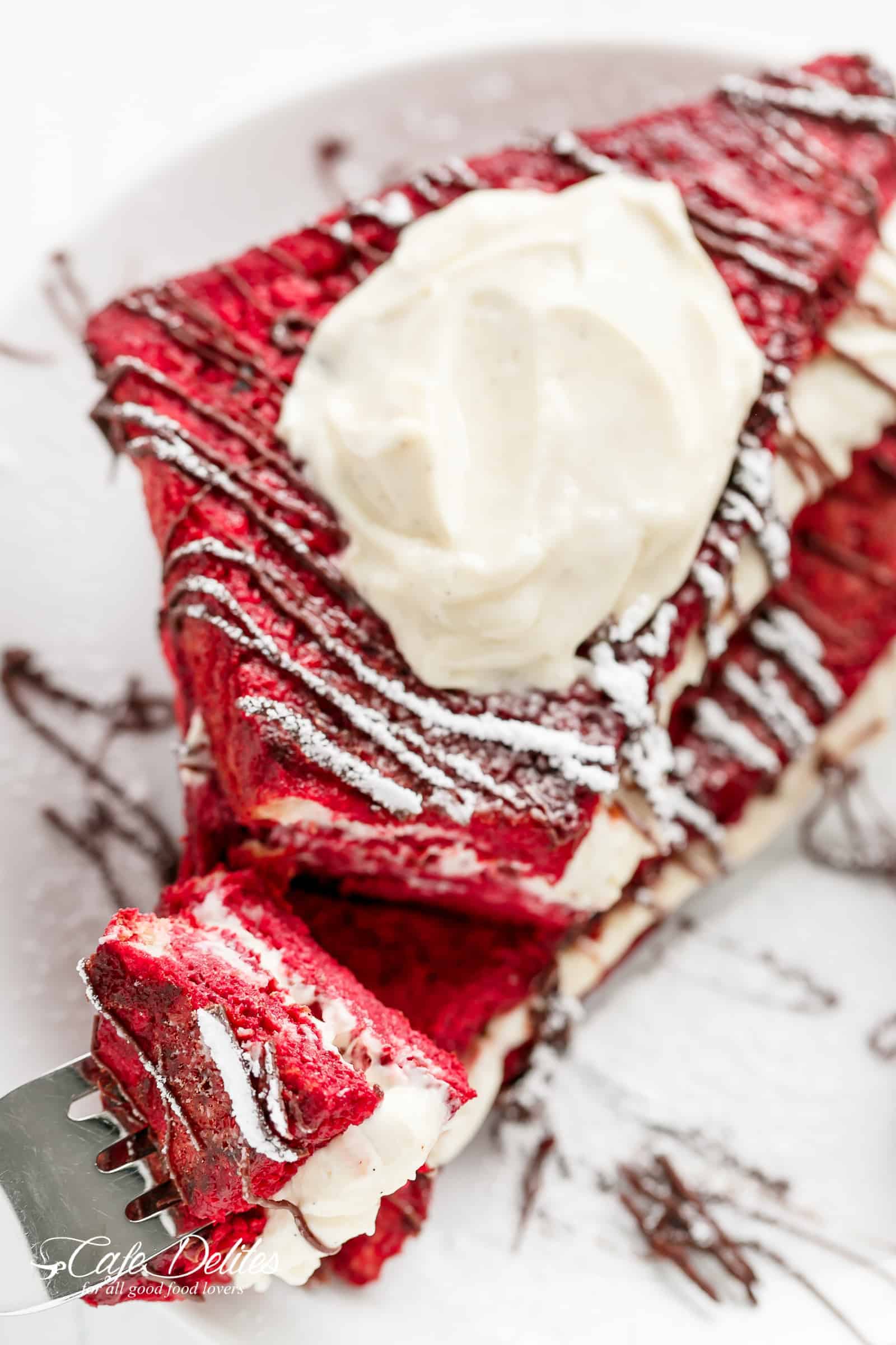 Red Velvet French Toast with Vanilla Bean Cheesecake Filling Red Velvet French Toast