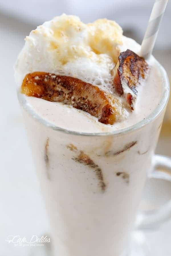 Banana Cream Pie Breakfast Smoothie - Cafe Delites