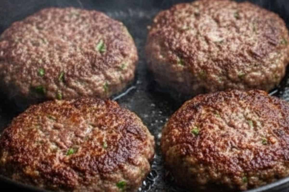 Sear patties for 5 to 6 minutes per side - 6