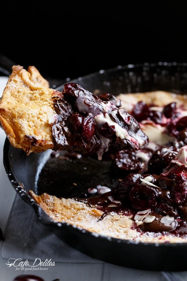  Also known as a Cherry Ripe inspired pancake Chocolate-Cherry Browned Butter German Pancake