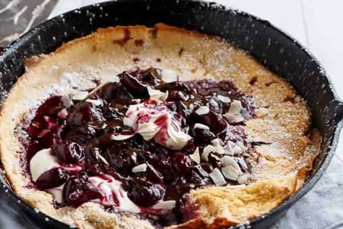 Close-up shot of Chocolate Dutch Baby. - 10