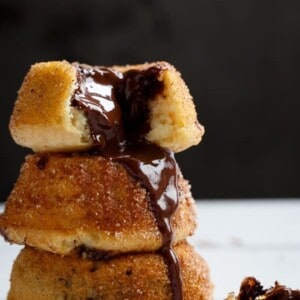 Churro Lava Cakes stack on each other