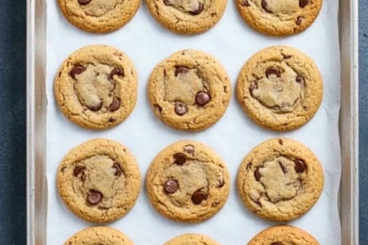 Prepare cookies according to your recipe and let them cool, or use ready made chocolate chip cookies if you prefer a quicker option.