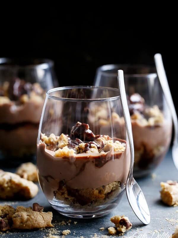 Nutella Cheesecake Chocolate Chip Cookie Parfait