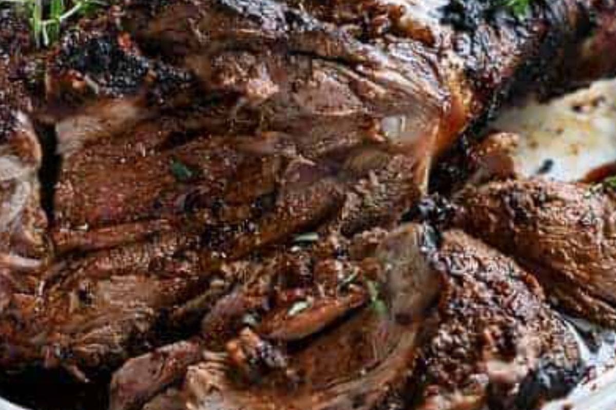 Remove the lamb from the oven and rest for 5 to 10 minutes - 8