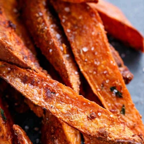 Sweet Potato Fries (Crispy Baked)