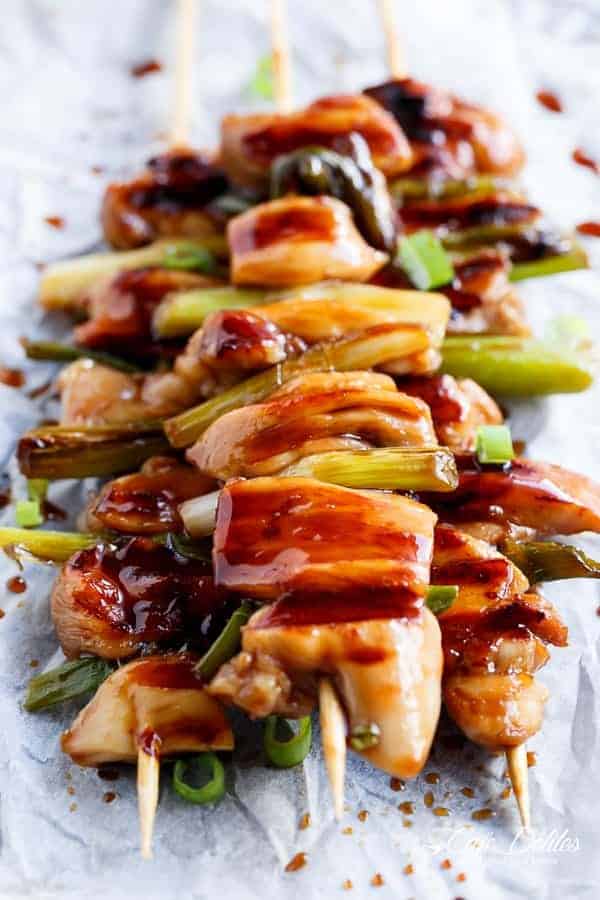 Top front view image of Easy Chicken Yakitori 