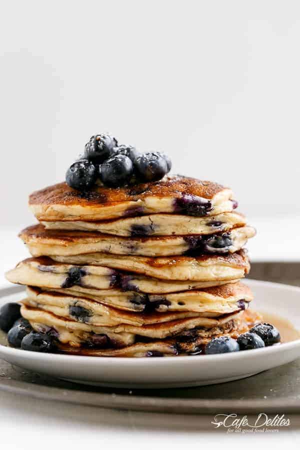 Lemon blueberry 2024 ricotta pancakes