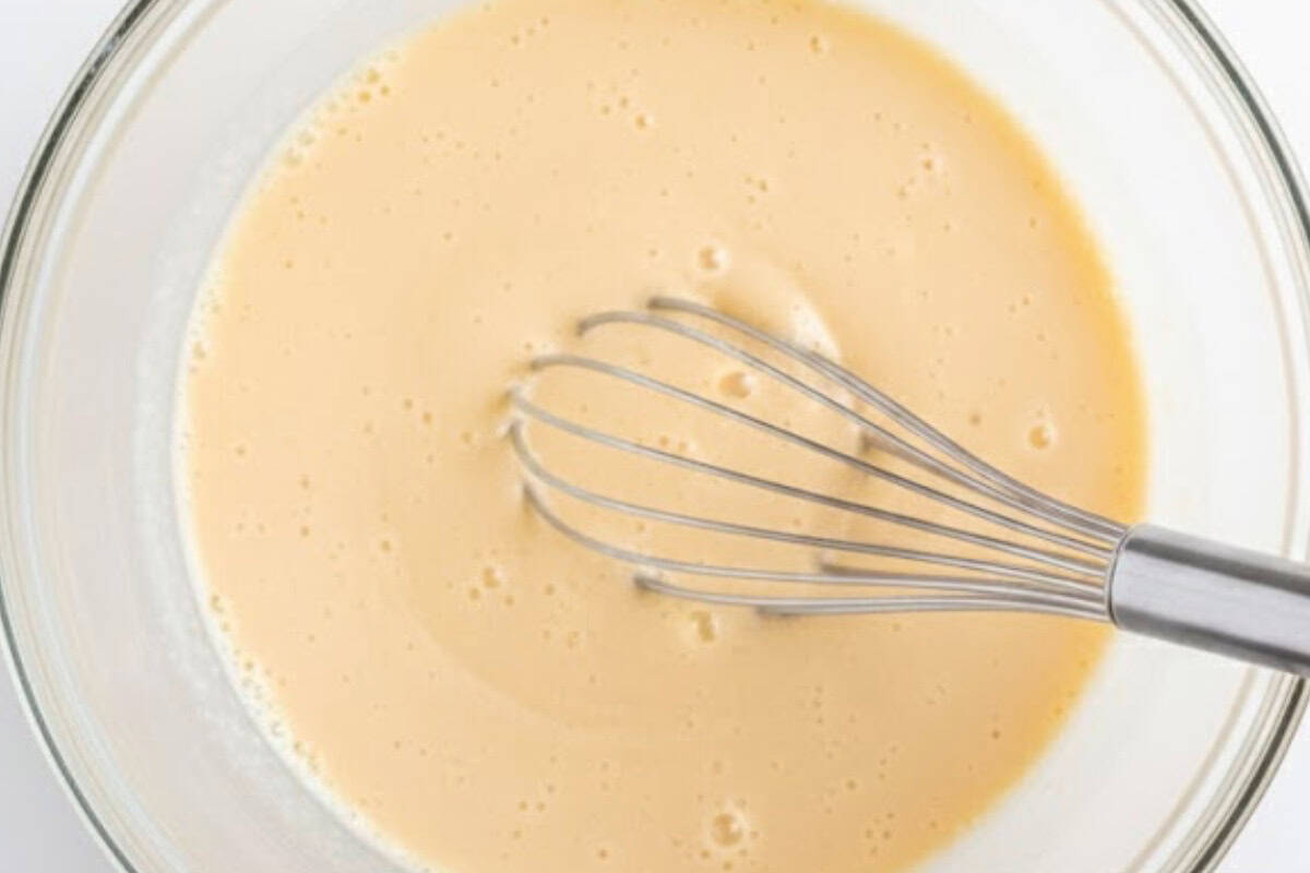 In a large bowl, whisk together the eggs, ricotta, lemon juice, vanilla extract, and milk - 3